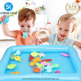 Children Magnetic Fishing Parent-child interactive Toys Game Kids 1 Rod 9 3D Fish Baby Bath Toys
