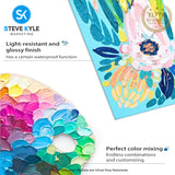 12 Colors Premium Acryclic Paints with 3 Brushes For Students, Crafters & Artists