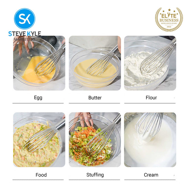 High-Quality Kitchen Whisk Stainless Wire Egg Beater