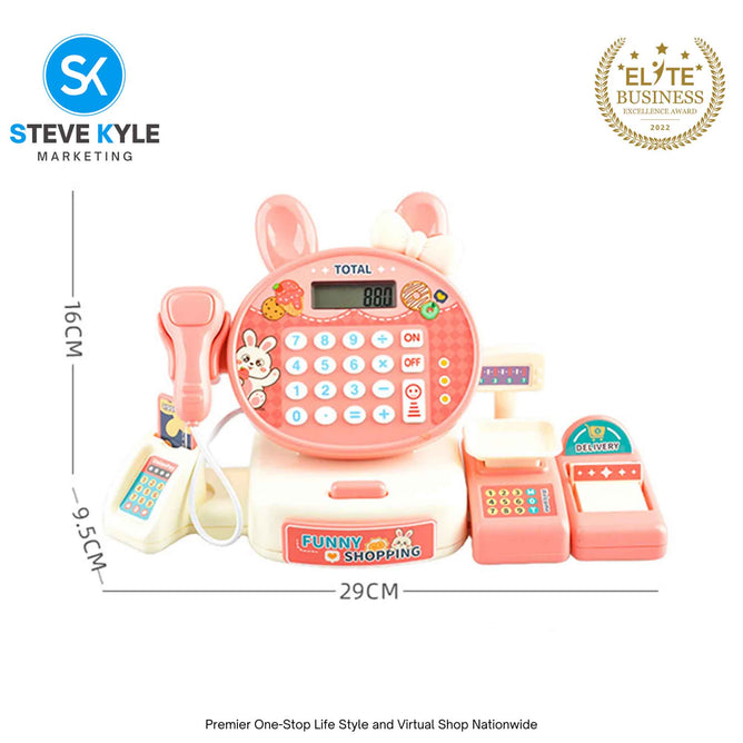 Cash Register Toy Set with Sound Recognition Fun for Kids Pretend Play Best Gift Toy