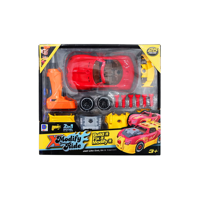 2in1 Model Play Set Car Included Tools Modify your Ride Best Gift Toys for Kids