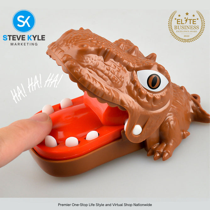 Steve Kyle Funny Biting Finger Dinosaur Teeth Toy Adventure Games Party Family