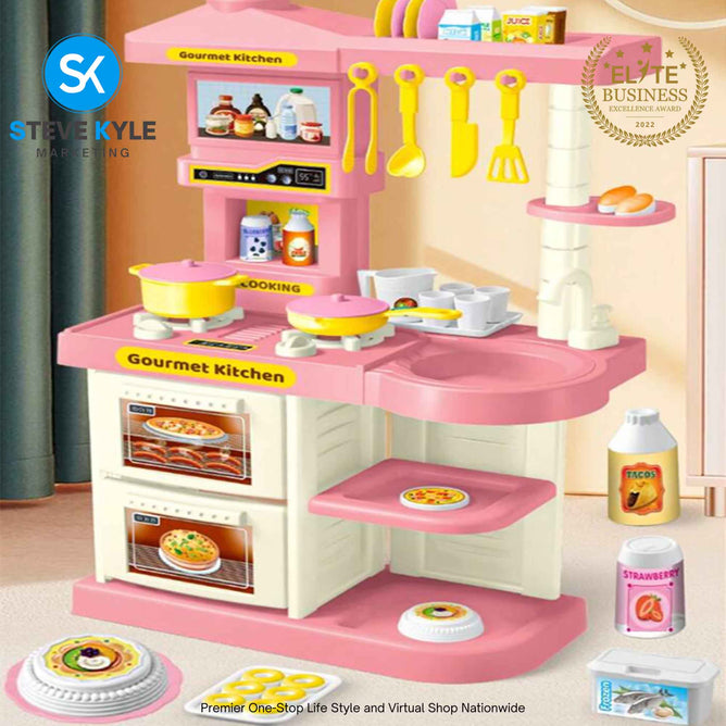 Pretend Kitchen Play Set for Kids Little Kitchen Series Early Learning Best Gift Toy