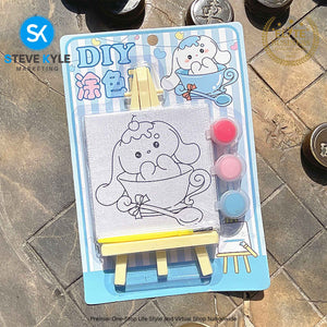DIY Creative Children's Paint Drawing Board Children's Watercolor Coloring w/Stand