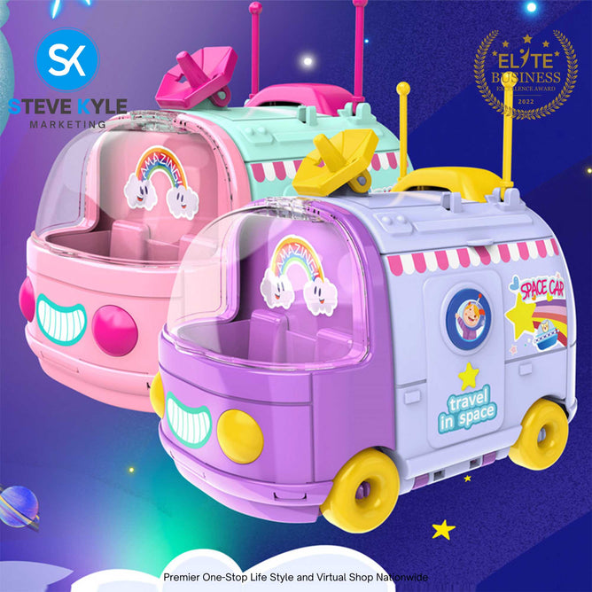 Mini Children Travel Space Car Toy Pretend Play Space Car Children Toy
