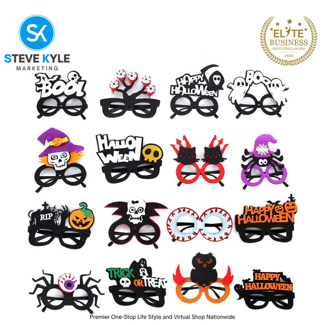 Halloween Glasses for Kids Halloween Eyeglasses Cosplay Party Funny Decorations