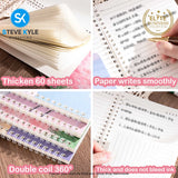 4Pcs A5 Oil Painting Notepad for Women Blank Sketchpad Blank Sketch Pad Spiral Notepad