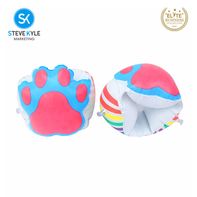Steve Kyle Inflatable Arm Band Dual Valve Cartoon-Shaped Floaties For Swimming Outdoor Fun