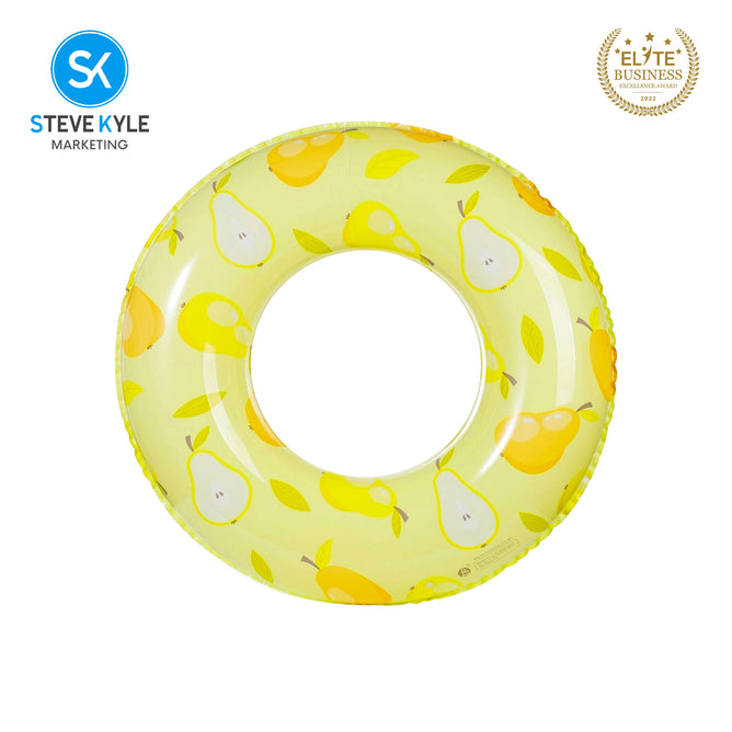 Steve Kyle Inflatable Swim Ring Fresh Fruit Pattern For Outdoor Water Fun