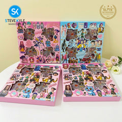Steve Kyle Colorful Girl Boy Group Random Design Foil Stickers For Fun Skateboard Notebook Personal Items