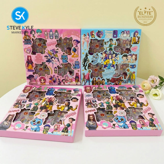 Steve Kyle Colorful Girl Boy Group Random Design Foil Stickers For Fun Skateboard Notebook Personal Items