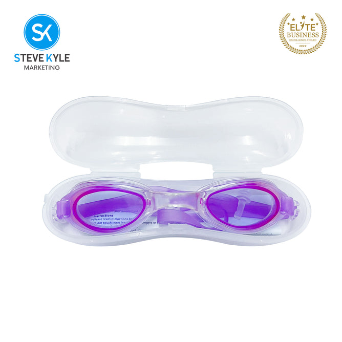 Steve Kyle UV Protection Ergonomic Fit Adjustable Soft Silicone Strap Anti-Fog Flexible Swimming Goggles