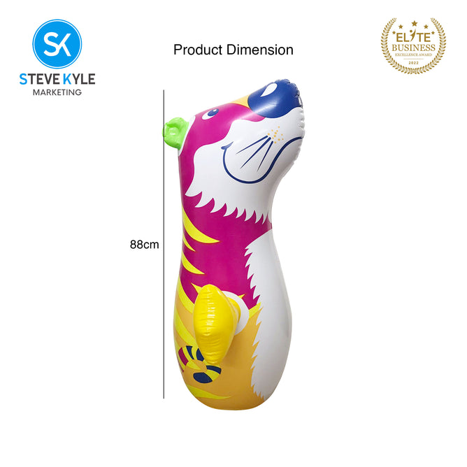 Steve Kyle Inflatable Animal Design Stand-Up Punching Bag Indoor Outdoor Sports Toys