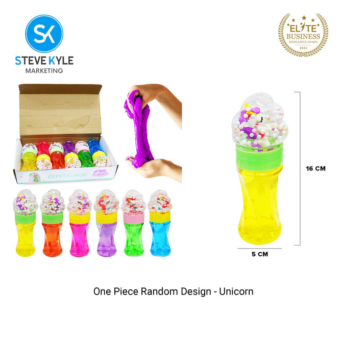 (1PC) Random Colorful Crystal Mud Toys Cartoon Character Designs Sanrio Astronaut Unicorn