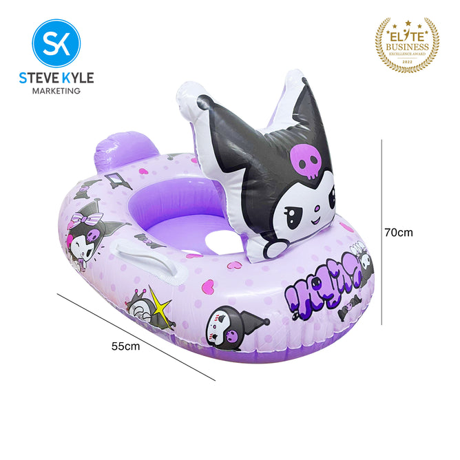 Steve Kyle Inflatable Baby Seat Float Adorable Cartoon-Shaped With Handle Swimming Boat