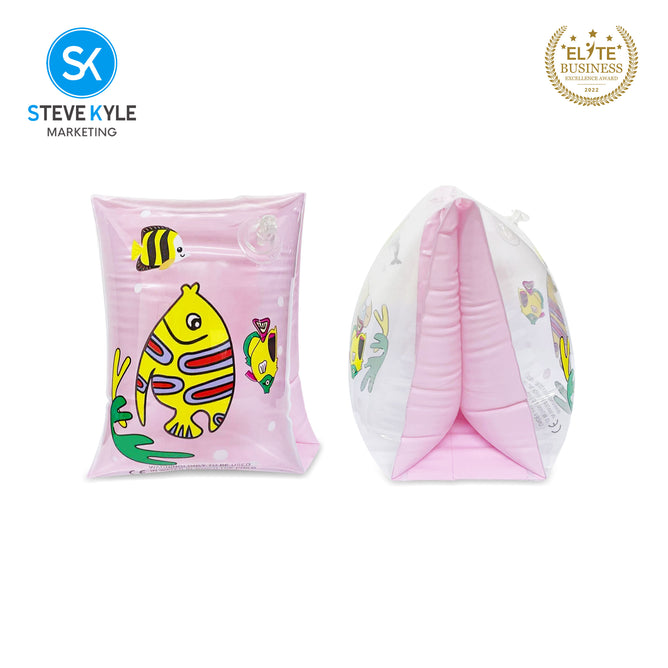 Steve Kyle Transparent Inflatable Arm Band Little Reef Fish Floaties For Swimming Outdoor Fun
