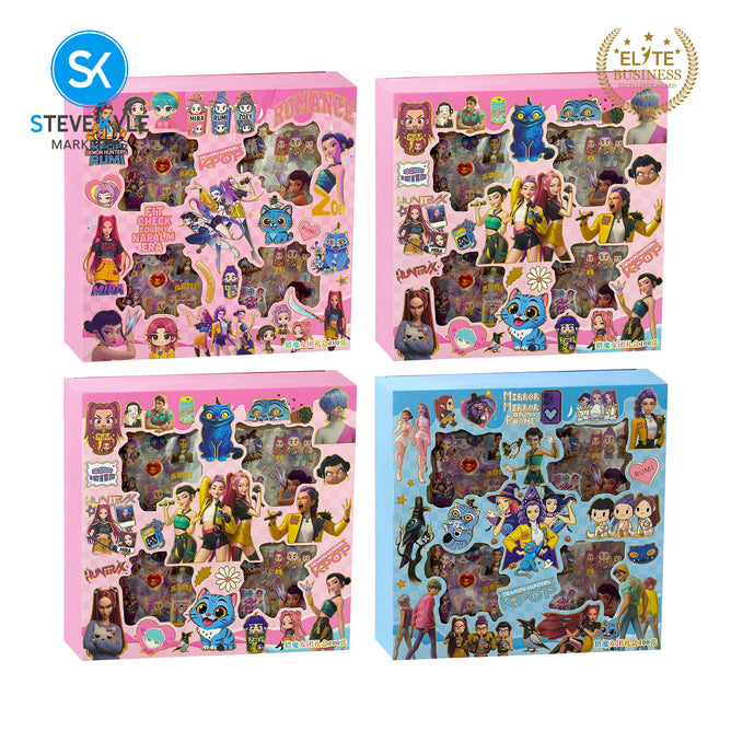 Steve Kyle Colorful Girl Boy Group Random Design Foil Stickers For Fun Skateboard Notebook Personal Items