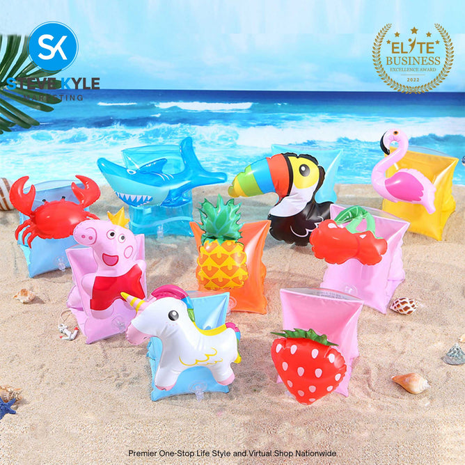 Children's Cartoon Swimming Safety Floater Arm Ring with Different Designs for Boys and Girls