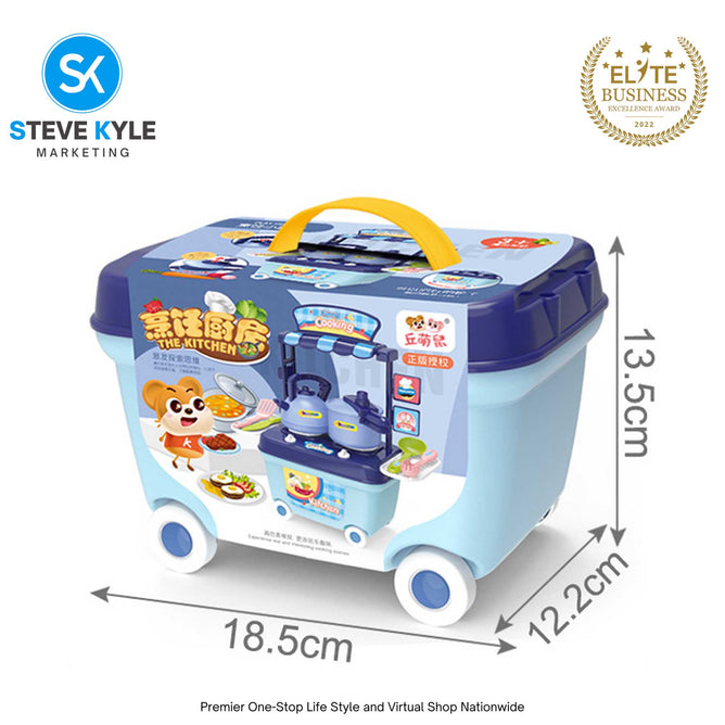 Kids Kitchen Set Children Cooking Kitchen Toy Simulation Model & Colorful Educational Toy