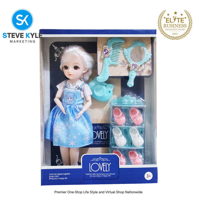 Lovely Fashion Cute Doll w/ Sound with Accessories Set High Quality Doll Best Gift for Kids