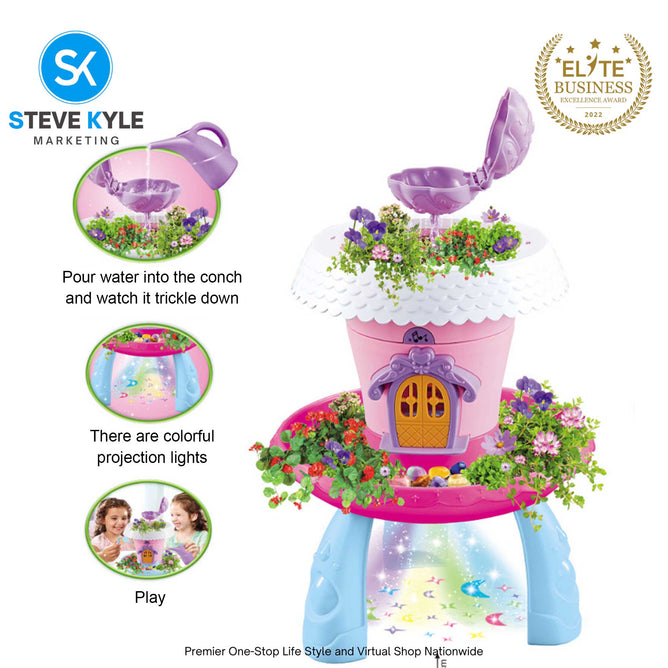 DIY Happy Gardening Magical Cottage Play Set with Lights Best Gift Set