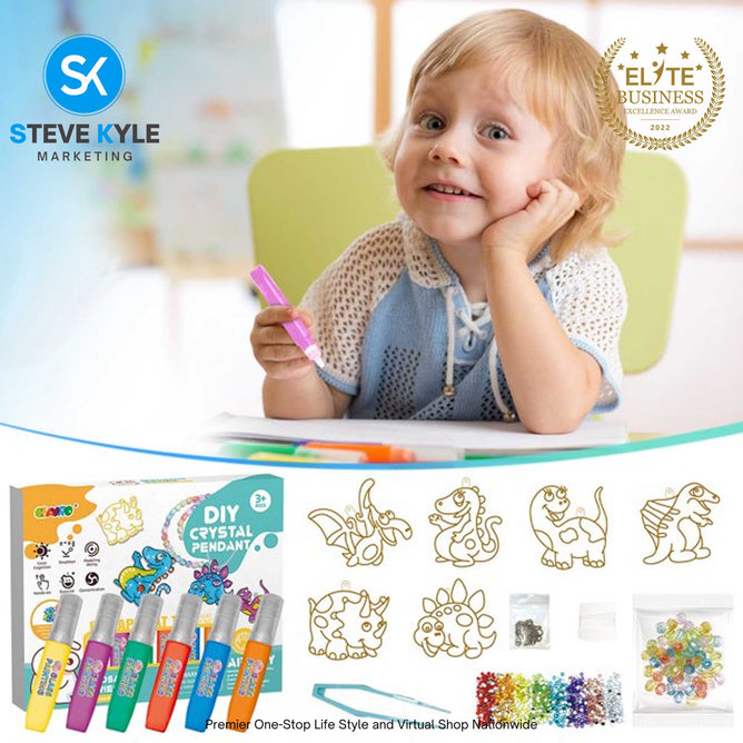 Children's Puzzle Handmade DIY Crystal Glue Painted Non Baked Graffiti Colored Glue Toys