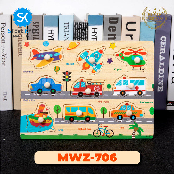 Early Educational Wooden Cognition Board Toys Baby Hand Grasp Digital Jigsaw Puzzles best gifts for Kids