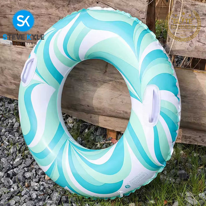Inflatable Summer Swim Ring with Handle for Adult and Kids