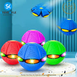 Magic UFO Flying Ball Throw Disc Ball with LED Light For Outdoor Kid's Sports Ball