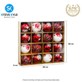 16PCS/6CM Christmas Tree Balls Christmas New Year Party Atmosphere Pendant Decorations
