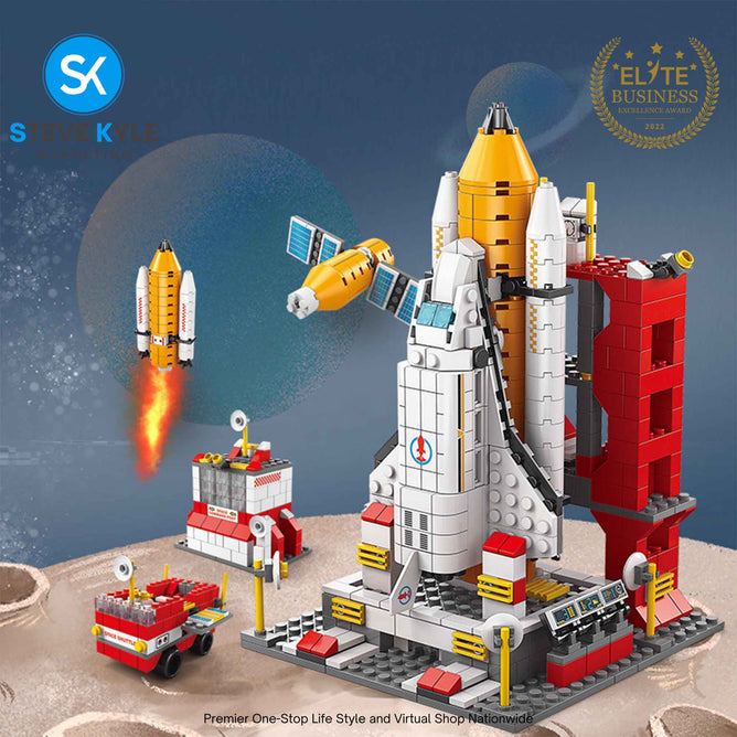 New Building Blocks for Kids Space Rocket Early Learning Best Toys
