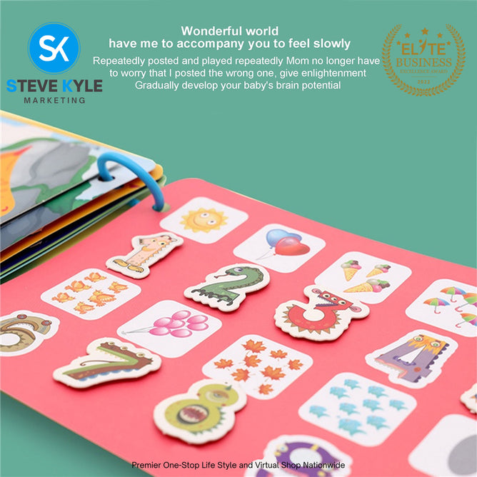 Activity Binder Quiet Book Preschool Montessori Toys for kids Autism Sensory Educational Busy Book