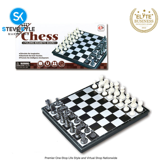 Steve Kyle Magnetic Travel Board Games Snake Ladder Flying Chess Checker Game Toys For Kids-Adult