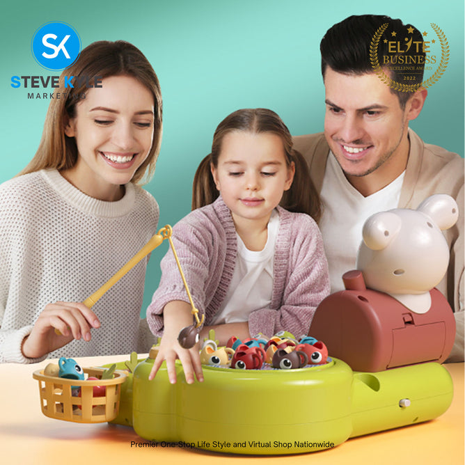 New children's Educational Fishing Whack-a-Mole Toy 4n1 Multi-Functional with Music