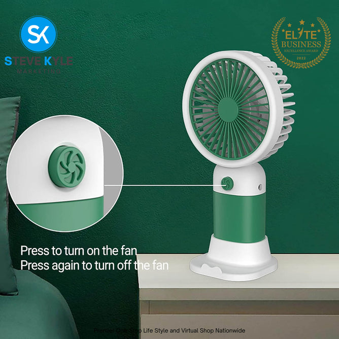 Candy Color Summer Cooler Portable Fan Handheld Mini Fan USB Rechargeable Portable Fan