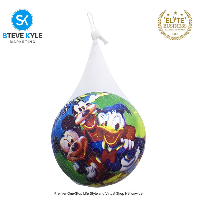 Cartoon Character PVC Inflatable Rubber Bouncing Balls For Kids Sports Toys- Randomly Given