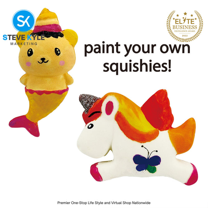 Paint Your Own Squishies Figures Painting Kit For Kids Best Gifts