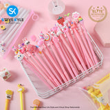 20PCS Cartoon Ballpen Set Cute Pens Sign Pen Flexstick Ballpen 0.5  Set
