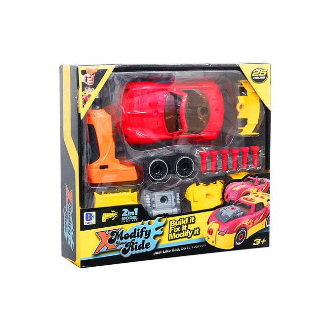 2in1 Model Play Set Car Included Tools Modify your Ride Best Gift Toys for Kids