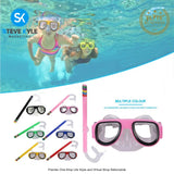 Kids Snorkeling Set Mask Silicone Scuba Diving Goggles for Boys and Girls