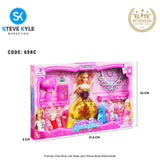 (1 BOX) Fashion Random Doll - with Dress - Rubber Doll - High Quality Toys For Girls