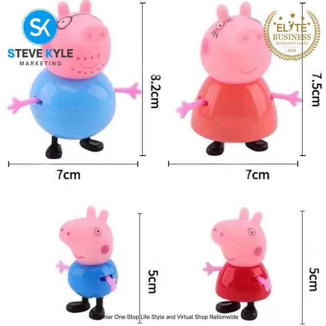 4pcs/set Cute Happy Pink Pig Toys Best Gift for Childrens Best Gift