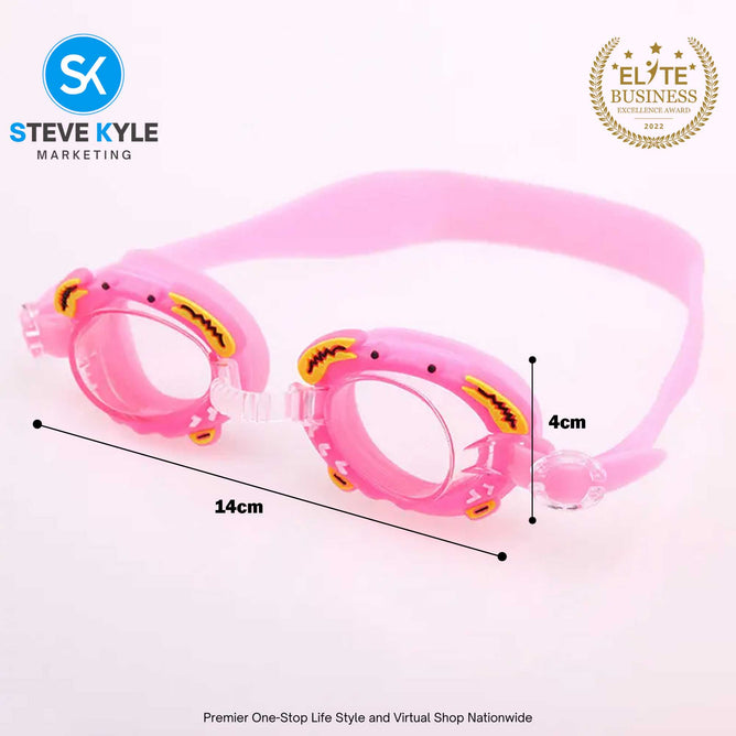 Children's Anti-fog Water Eye-Protection Silicon with 1 Pair Earplugs and Case for Boys & Girls