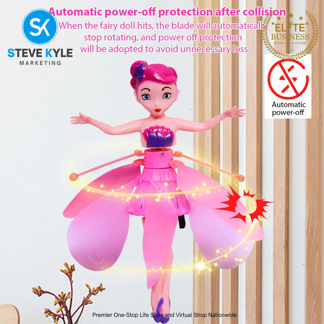 Magic Flying FairyPrincess Doll USBRechargeable Gesture Sensing Mini Flying Toy