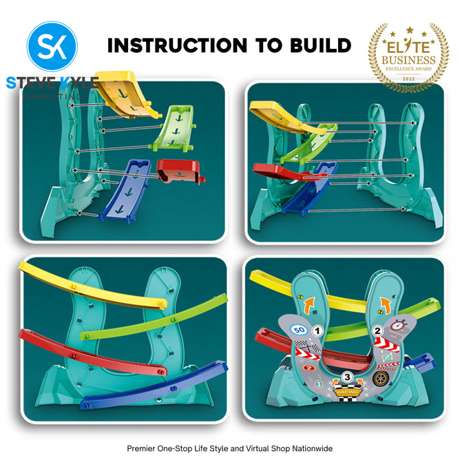 Multilayer Racing Cars Ramp Racer Track With Gliders Little Car For Children Gift