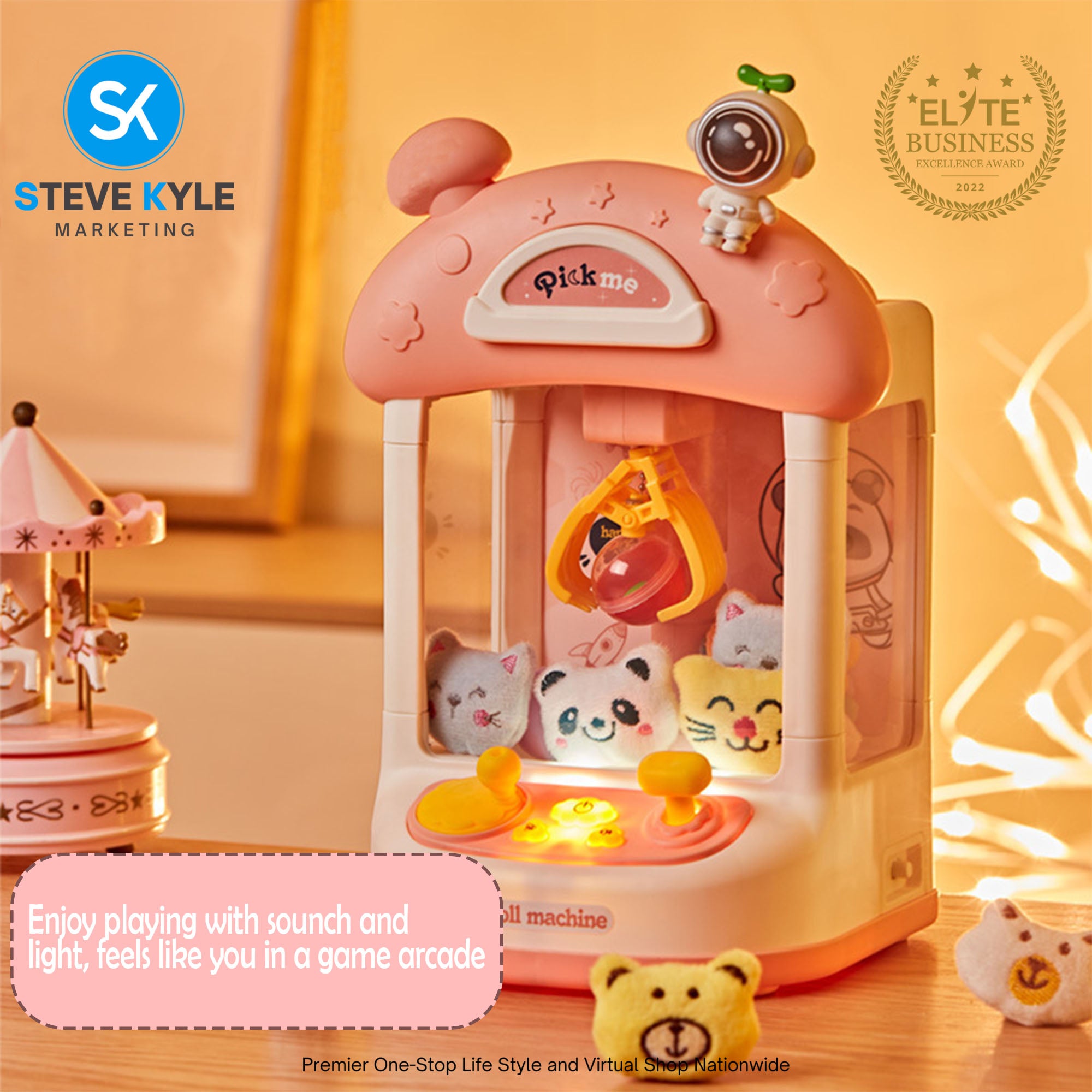 Doll Machine Super Large Claw Machine Rechargeable Electronic Music Doll Machine Be ...