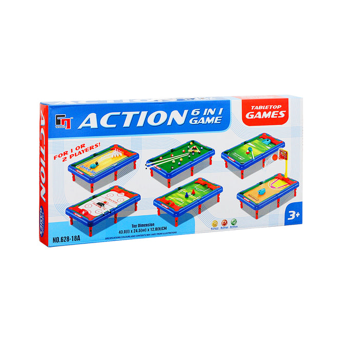 6 in 1 Action Sports Game Indoor Outdoor Activity Tabletop Game Play for Kids Best Gift
