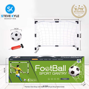 Portable Soccer Goal Set Toys for Kids and Families with Box Best Gift Toys