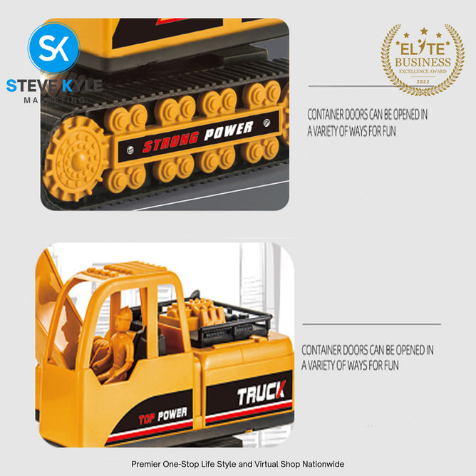 Construction Vehicles Toys Toddler Remote Control Truck Toys For Kids Boys Best Gifts