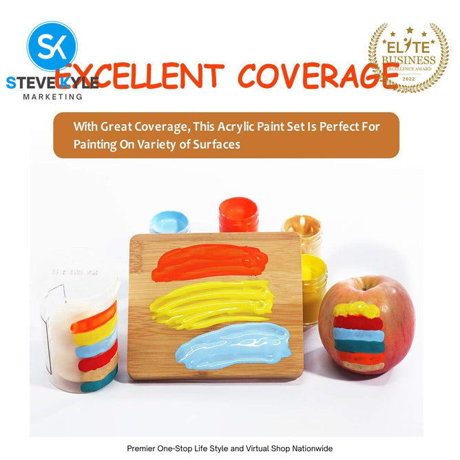 Acrylic Paint Colour Kids DIY Poster Colours Pigment Art Supplies